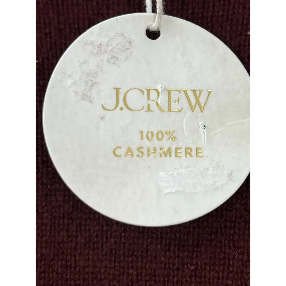 J. Crew Men's Cashmere Crewneck Sweater Heather Roasted Coffee Size Medium NWT